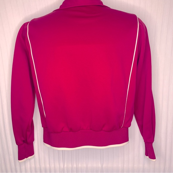 70s Nike Sportswear Burgundy High School Track Jacket Thick Retro Stripes - Picture 6 of 11